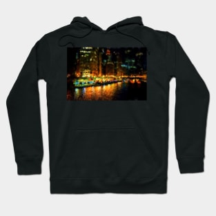 The Chicago River at Night Hoodie